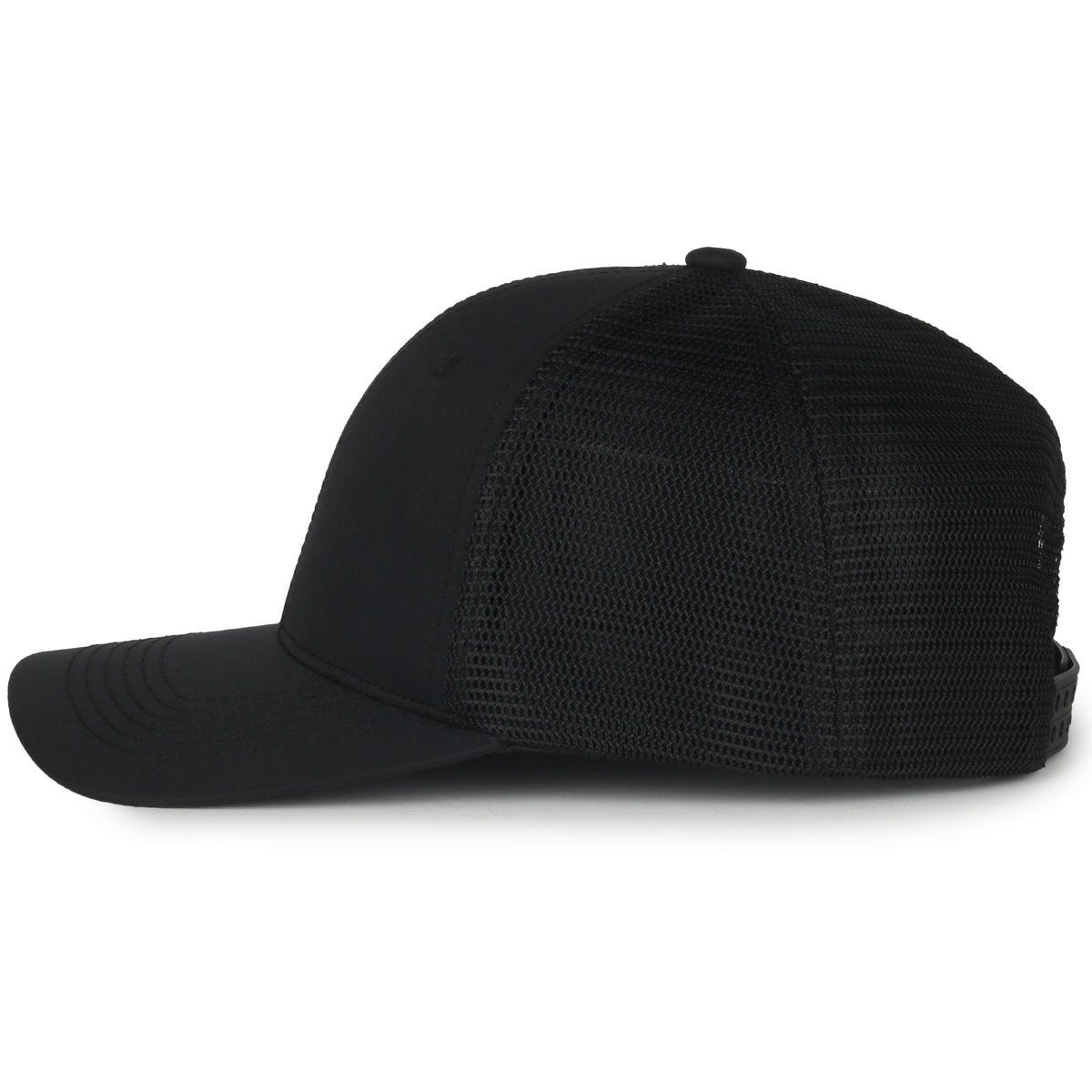 Legendary Headwear Uppers Greenline Recycled Mesh Back Trucker Cap - Black/black