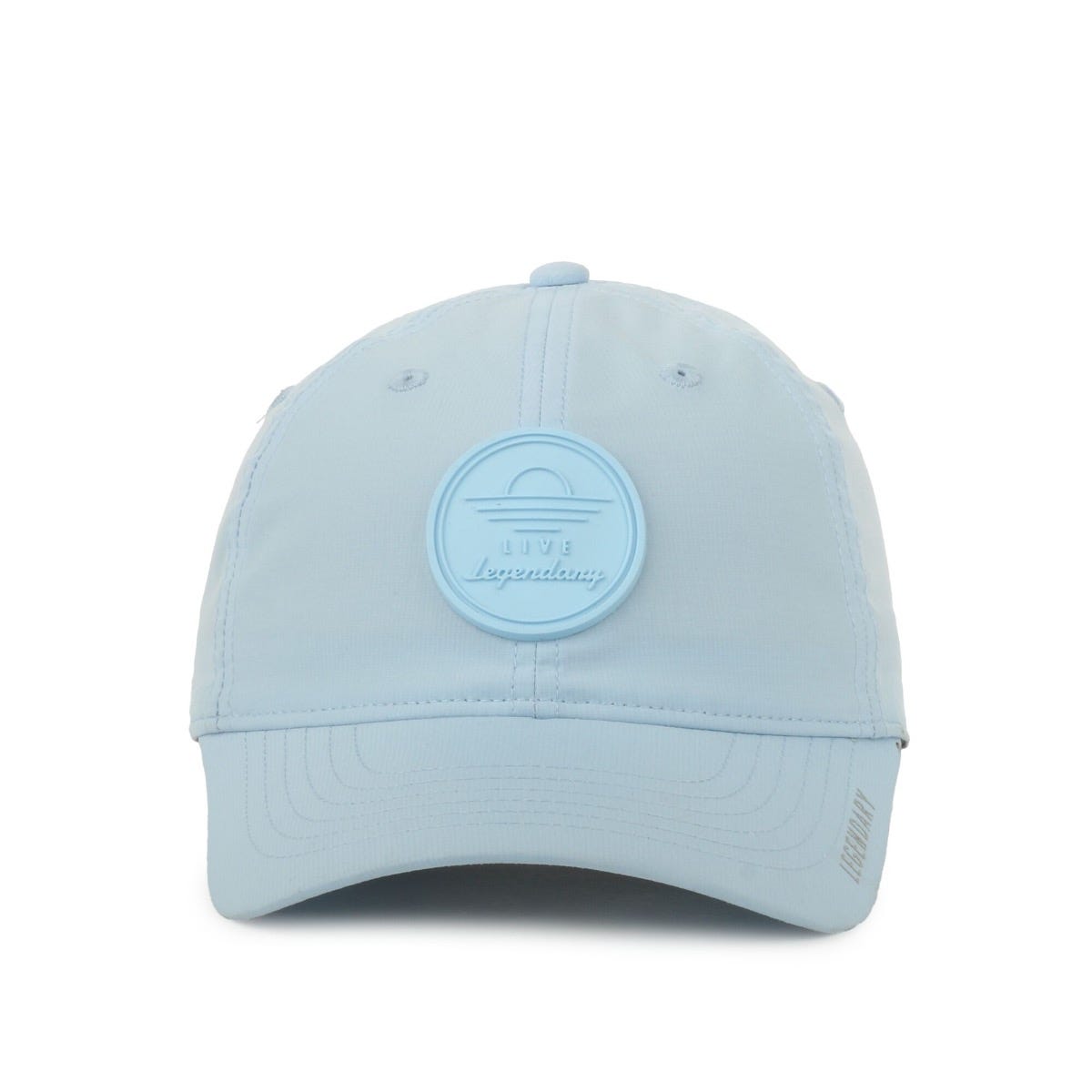 Legendary Headwear Velo Sunset Small Fit Unstructured Performance Cap with Patch - Light Blue Patch/light