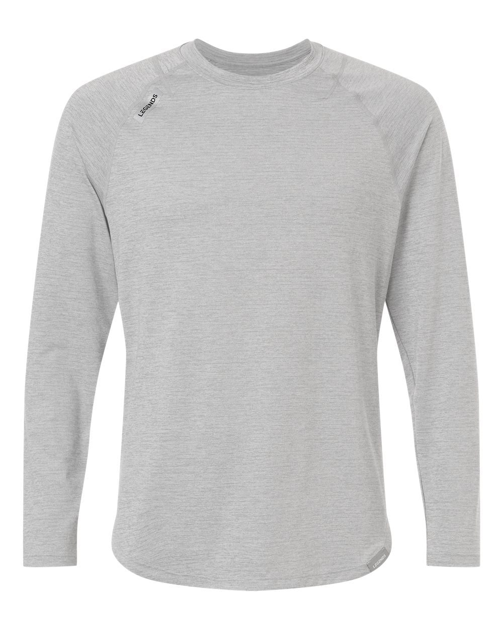 Legends Lsm00t018 Men’s Enzo Long Sleeve T-shirt - Heather Grey