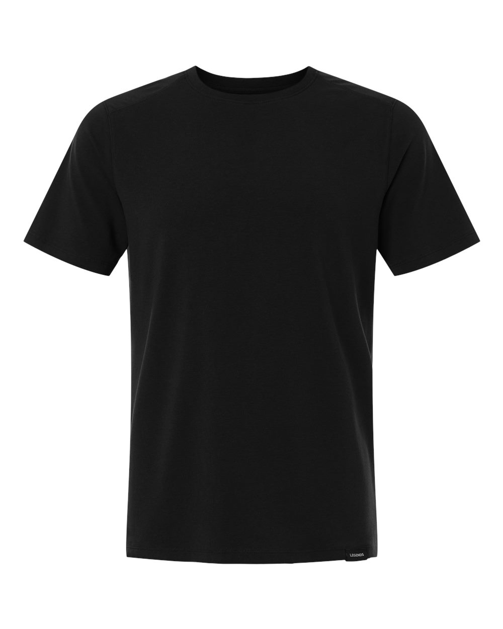 Legends Ssm00t004 Men’s Aviation Split Hem T-shirt - Black
