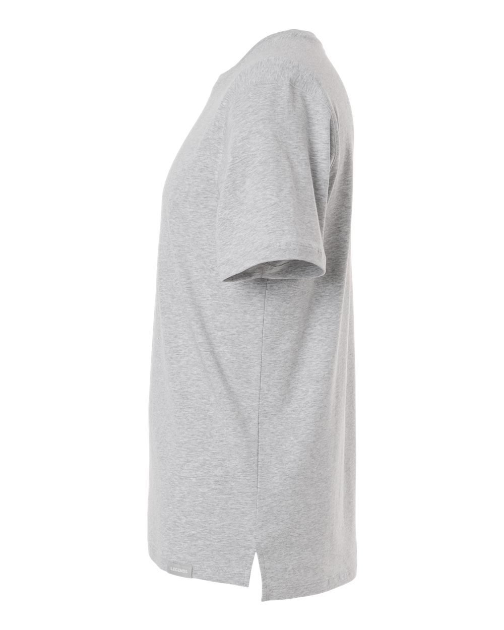 Legends Ssm00t004 Men’s Aviation Split Hem T-shirt - Heather Grey