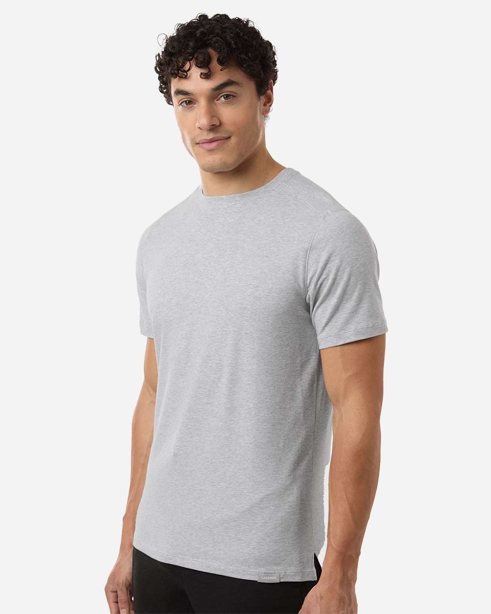 Legends Ssm00t004 Men’s Aviation Split Hem T-shirt - Heather Grey