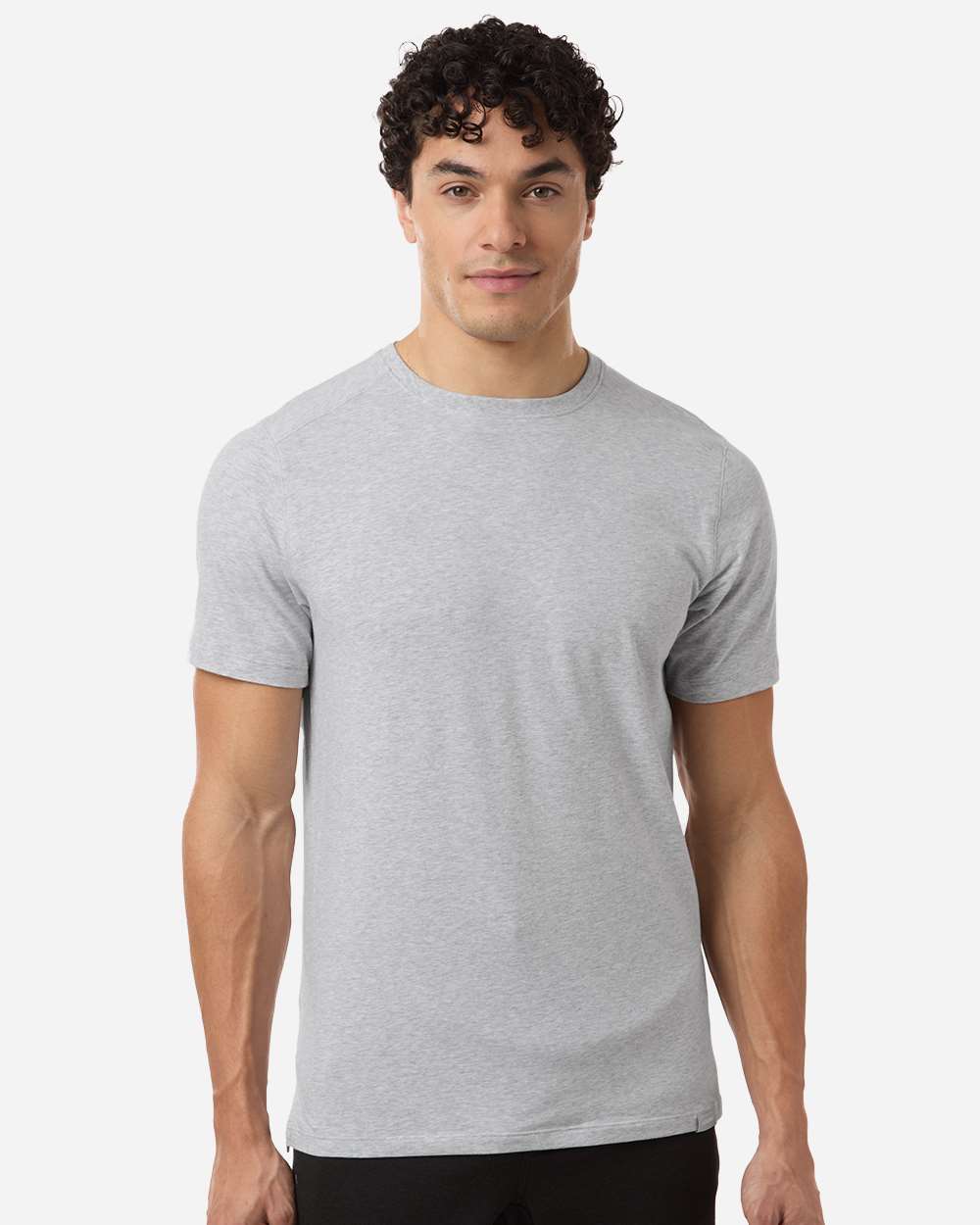 Legends Ssm00t004 Men’s Aviation Split Hem T-shirt - Heather Grey