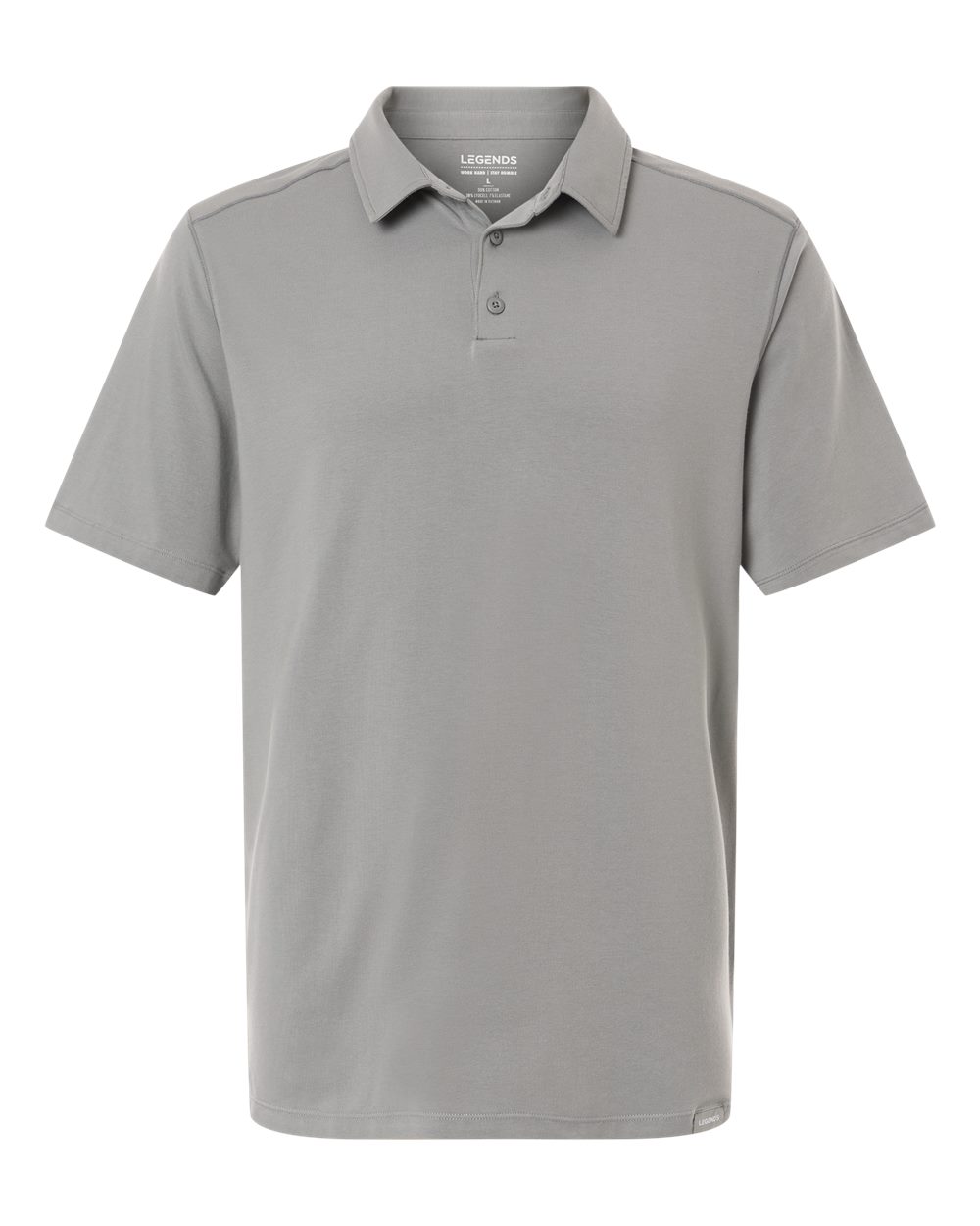 Legends Ssm00t024 Men’s Aviation Polo - Medium Grey