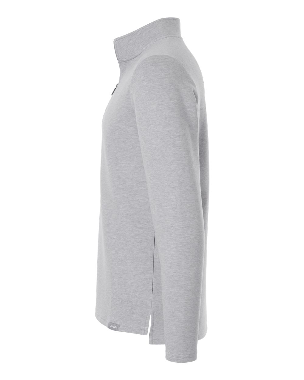 Legends Swm000006 Men’s Scuba Quarter-zip Pullover - Heather Grey