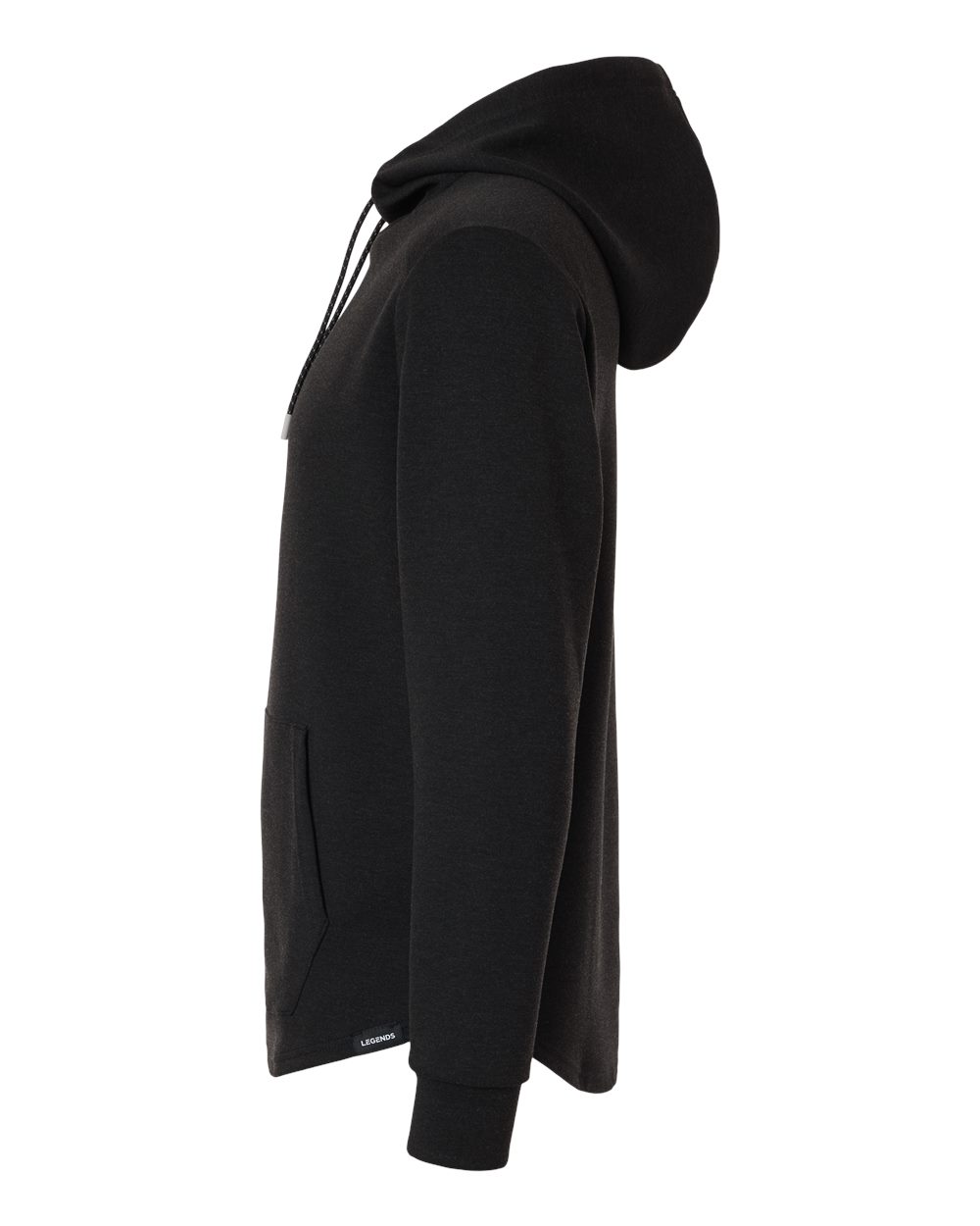 Legends Swm00j007 Men’s Hawthorne Tech Hooded Sweatshirt - Black Heather