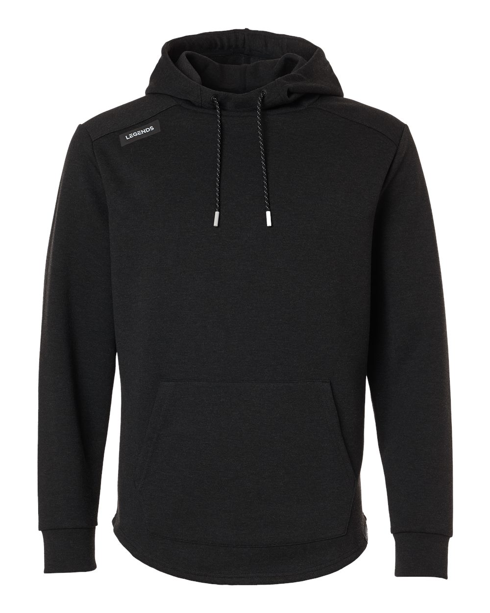 Legends Swm00j007 Men’s Hawthorne Tech Hooded Sweatshirt - Black Heather