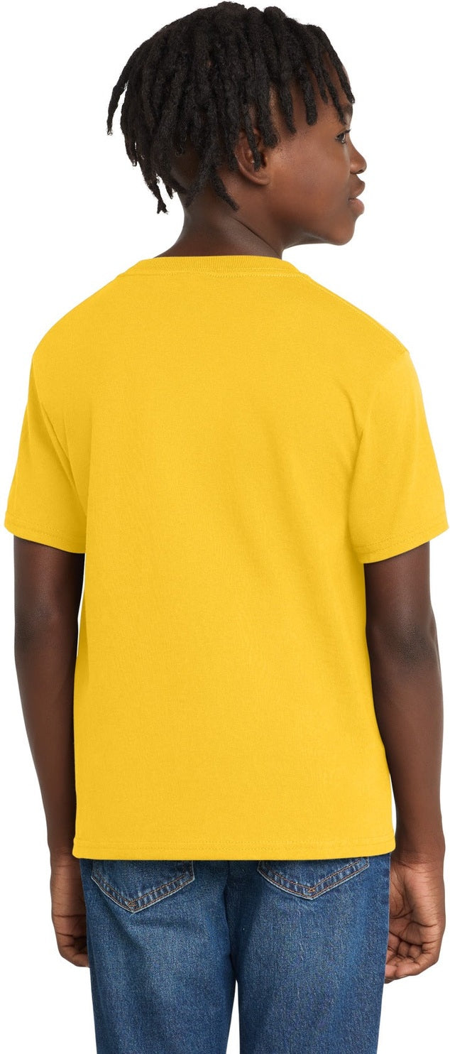 Lemon Yellow Port & Co Youth Essential Tee. PC61Y