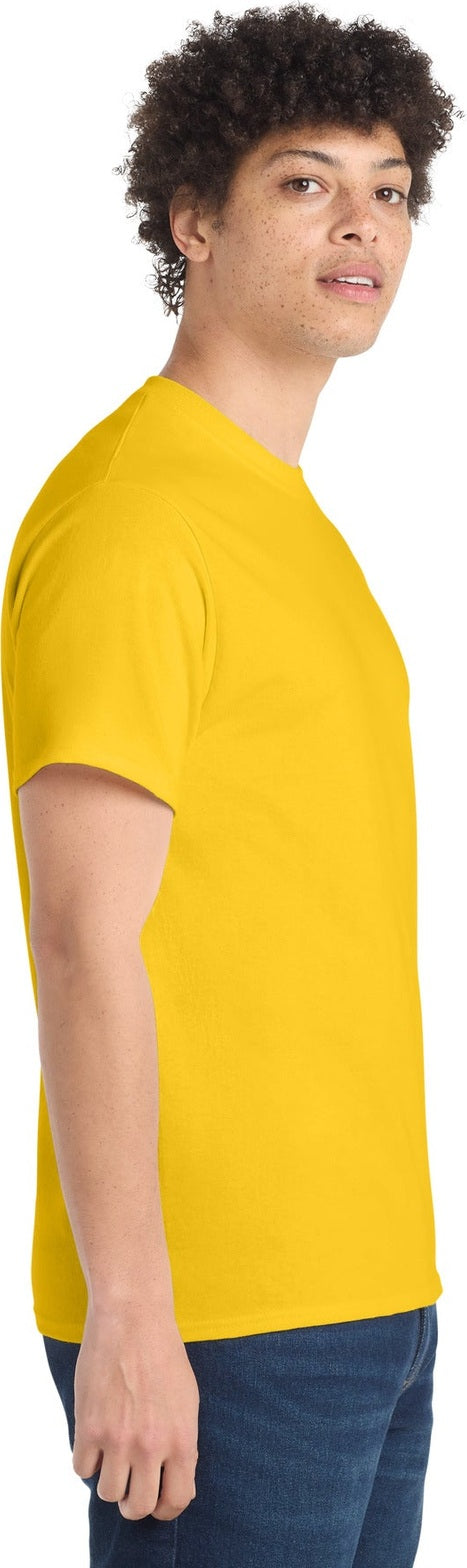 LemonYllw Port & Co Core Cotton Tee. PC54
