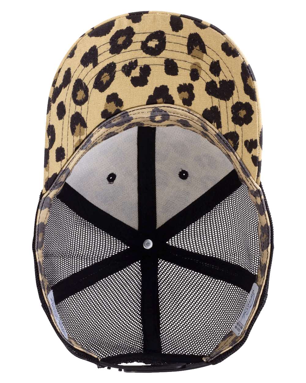 Leopard/ Black Women's Modern Trucker Cap - CHARLIE