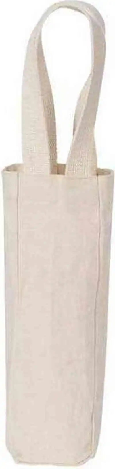 Liberty Bags 1725 Single Bottle Wine Tote - Natural - one Size Fits Most
