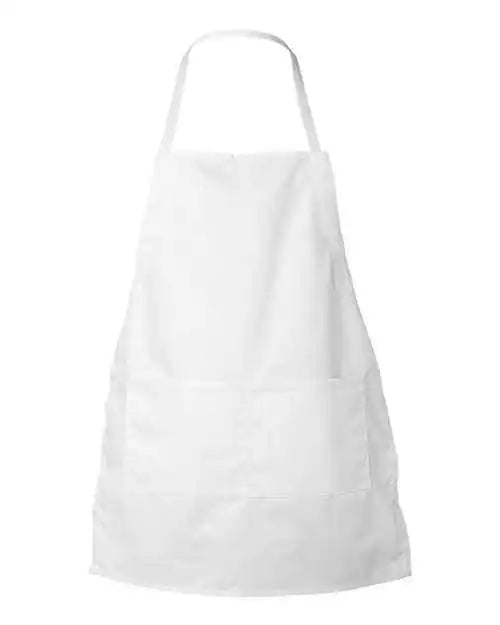 Liberty Bags 5502 Two Pocket Butcher Apron White / one Size Fits Most