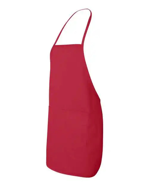 Liberty Bags 5505 Long Butcher Block Apron - Red - one Size Fits Most