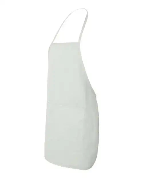 Liberty Bags 5505 Long Butcher Block Apron - White - one Size Fits Most
