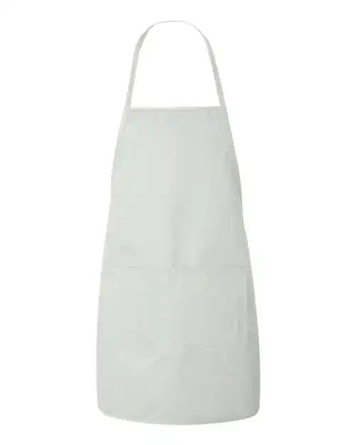 Liberty Bags 5505 Long Butcher Block Apron - White - one Size Fits Most