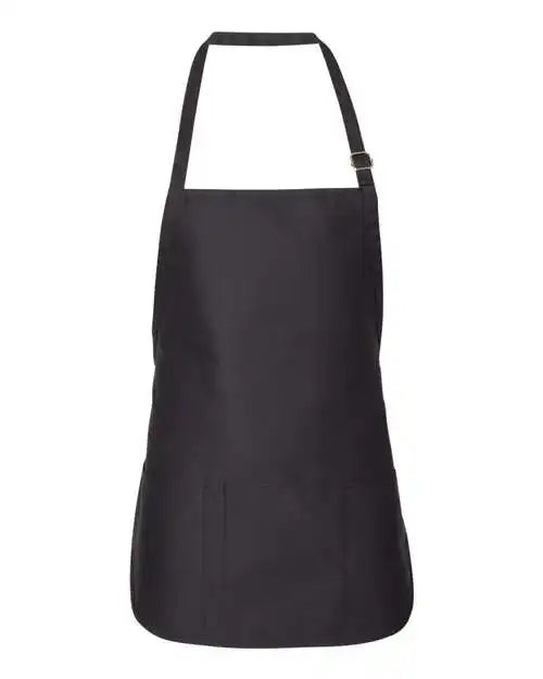 Liberty Bags 5507 Adjustable Neck Strap Apron - Black - one Size Fits Most