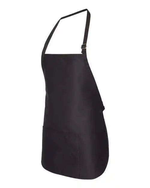 Liberty Bags 5507 Adjustable Neck Strap Apron - Black - one Size Fits Most