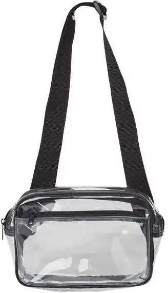 Liberty Bags 5778 Clear Stadium 2-pocket Fanny Pack/crossbody Bag - Black - one Size Fits Most