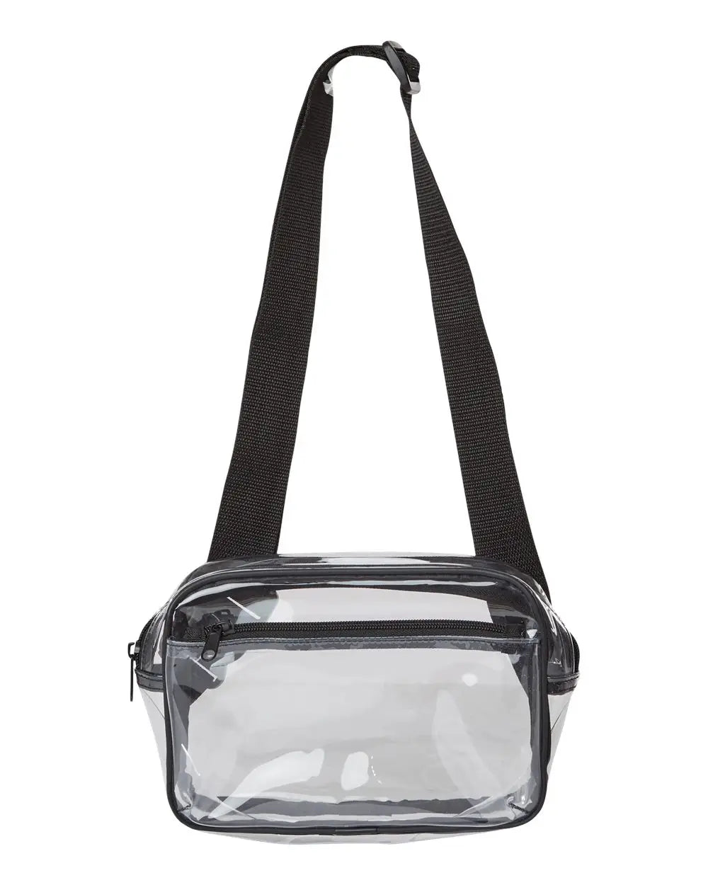 Liberty Bags 5778 Clear Stadium 2-pocket Fanny Pack/crossbody Bag - Black / one Size Fits Most