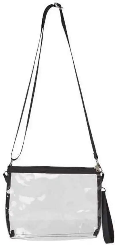 Liberty Bags 5785 Classic Clear Stadium Purse/handbag Black / one Size Fits Most