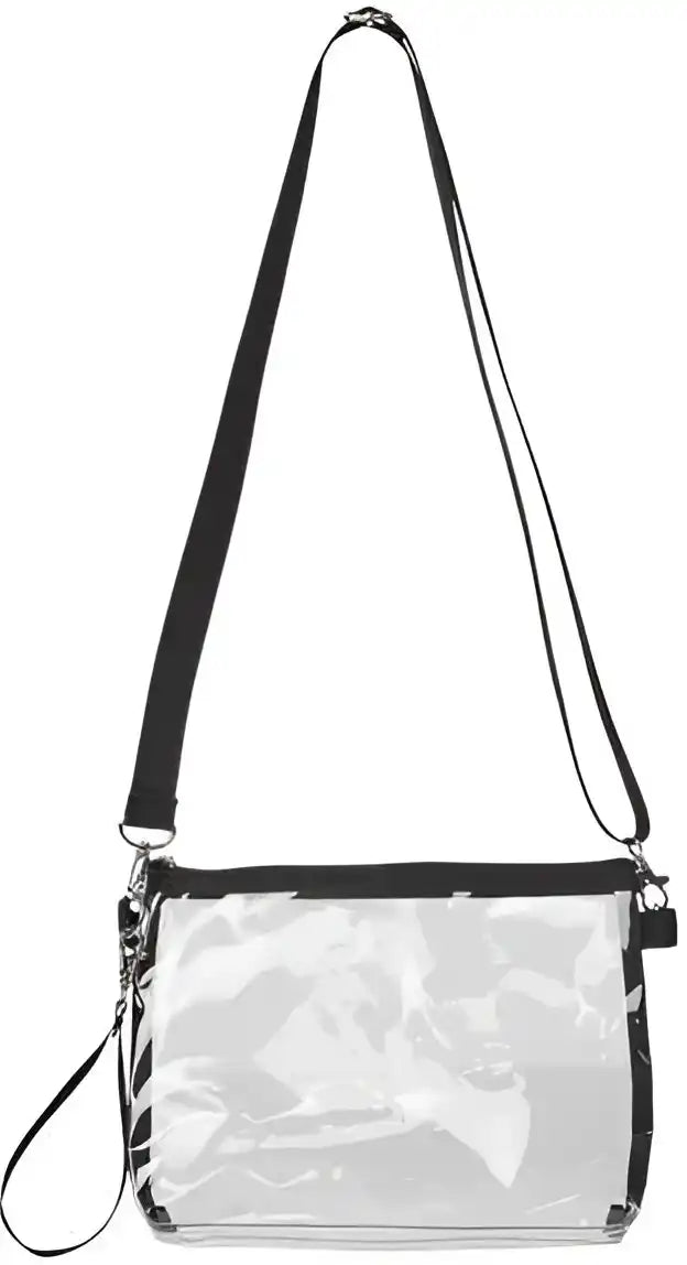 Liberty Bags 5785 Classic Clear Stadium Purse/handbag Black / one Size Fits Most