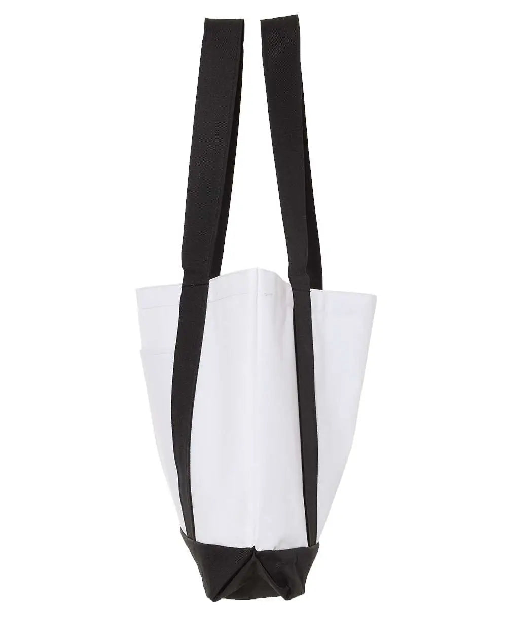 Liberty Bags 7002 P&o Cruiser Tote - White Black - one Size Fits Most
