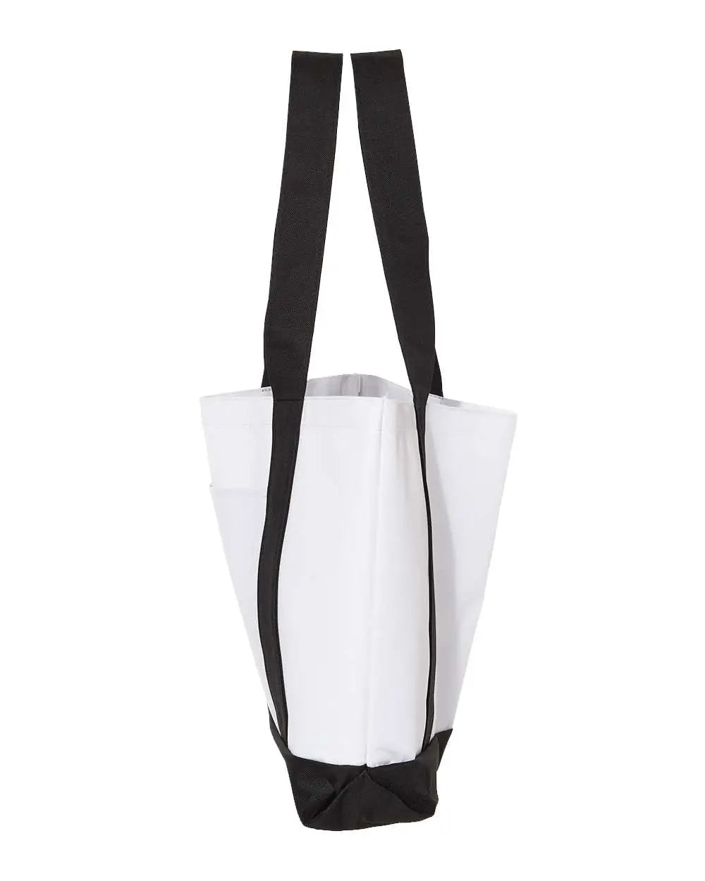 Liberty Bags 7006 Bay View Giant Zippered Tote - White Black - one Size Fits Most