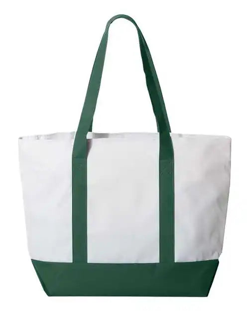 Liberty Bags 7006 Bay View Zippered Tote - White Forest - one Size Fits Most