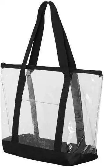 Liberty Bags 7009 Clear Boat Tote - Black - one Size Fits Most