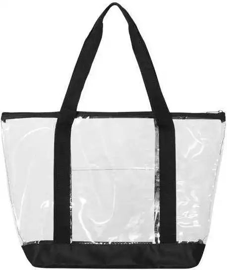 Liberty Bags 7009 Clear Boat Tote - Black - one Size Fits Most