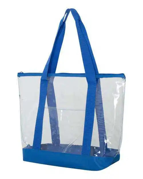 Liberty Bags 7009 Clear Boat Tote - Royal - one Size Fits Most