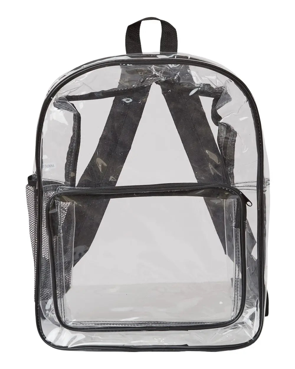 Liberty Bags 7013 Large 17’’ Heavy Duty Clear Backpack - Black - one Size Fits Most