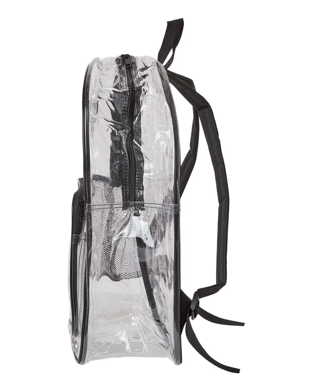 Liberty Bags 7013 Large 17’’ Heavy Duty Clear Backpack - Black - one Size Fits Most