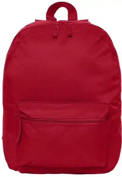 Liberty Bags 7709 16’’ Basic Backpack - Red - one Size Fits Most