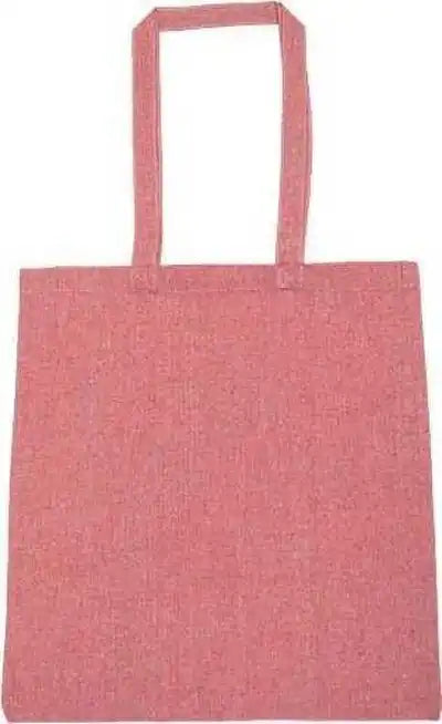 Liberty Bags 8505r Lightweight Recycled Canvas Tote Bag with Extended Handle - Happy Heather Red - one Size Fits Most