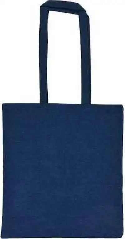 Liberty Bags 8505r Lightweight Recycled Canvas Tote Bag with Extended Handle - Heather Navy - one Size Fits Most