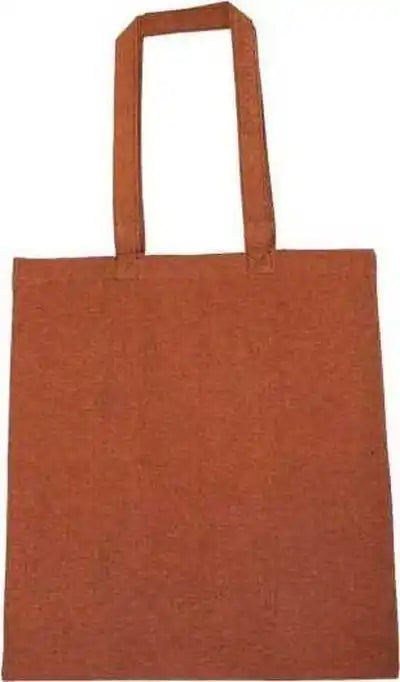 Liberty Bags 8505r Lightweight Recycled Canvas Tote Bag with Extended Handle - Heather Rust Orange - Burnt / one Size