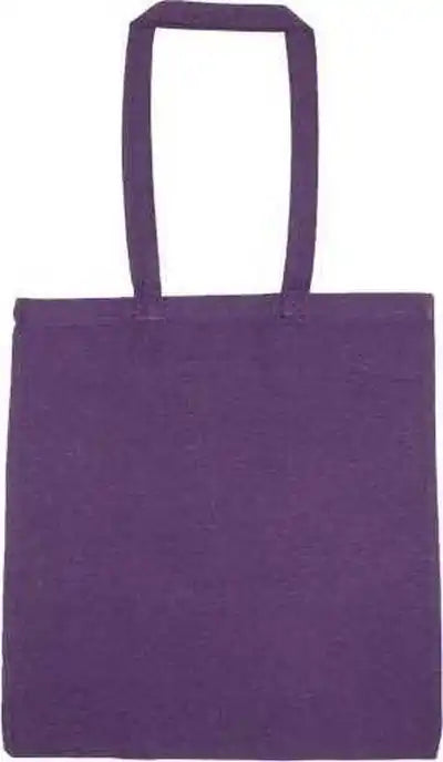 Liberty Bags 8505r Lightweight Recycled Canvas Tote Bag with Extended Handle - Plum - Purple Gray / one Size Fits Most