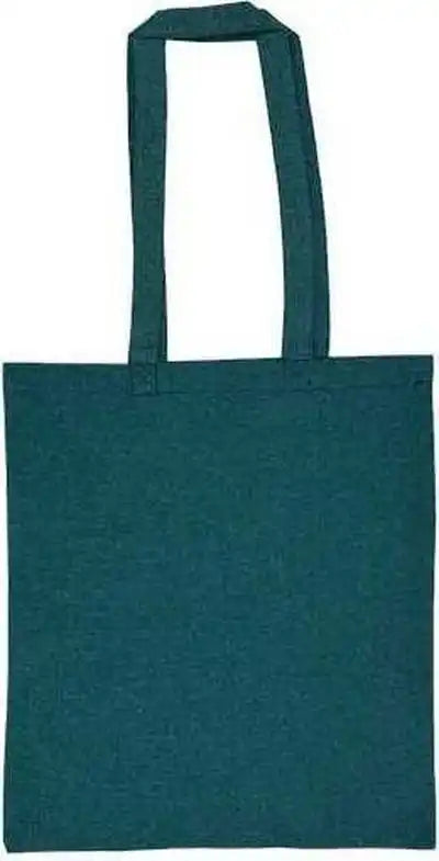Liberty Bags 8505r Lightweight Recycled Canvas Tote Bag with Extended Handle - Heather Emerald Green - one Size Fits