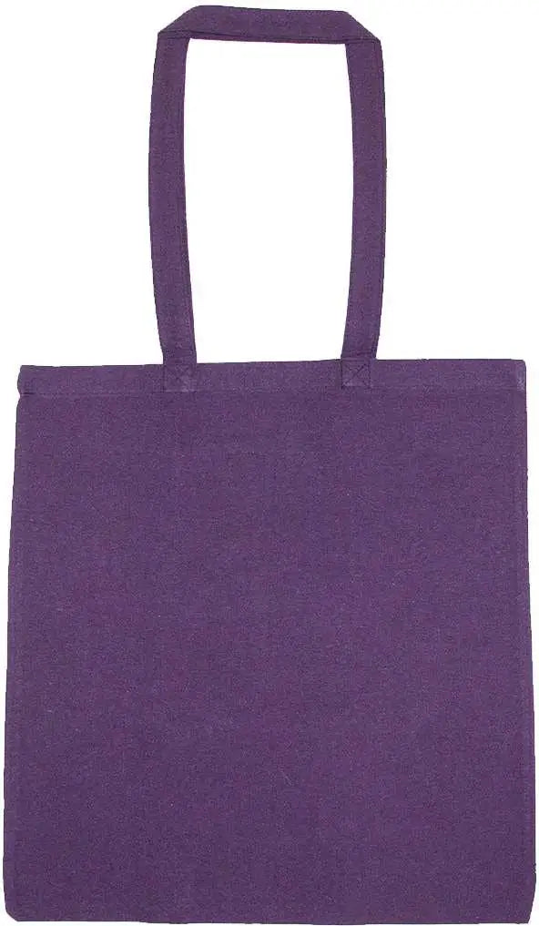 Liberty Bags 8505r Lightweight Recycled Canvas Tote Bag with Extended Handle - Plum - Purple Gray / one Size Fits Most