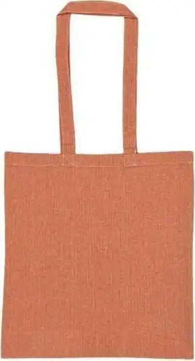 Liberty Bags 8505r Lightweight Recycled Canvas Tote Bag with Extended Handle - Heather Peach - Orange / one Size Fits