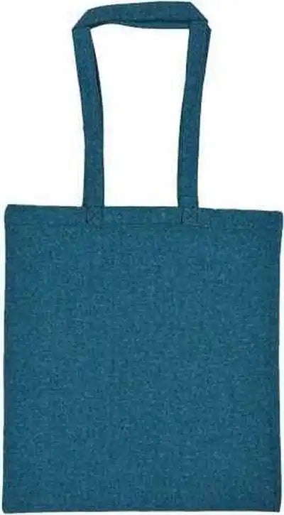 Liberty Bags 8505r Lightweight Recycled Canvas Tote Bag with Extended Handle - Heather Teal Green - one Size Fits Most