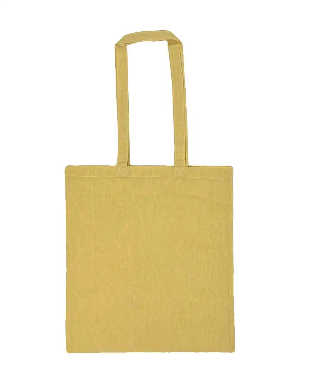 Liberty Bags 8505r Lightweight Recycled Canvas Tote Bag with Extended Handle - Heather Yellow - Osfa