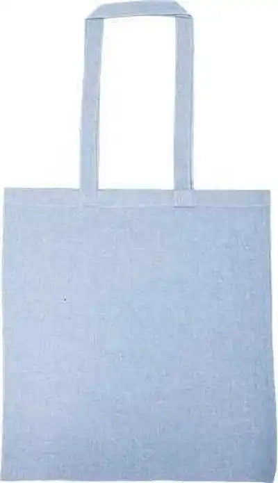 Liberty Bags 8505r Lightweight Recycled Canvas Tote Bag with Extended Handle - Heather Medium Blue - one Size Fits Most