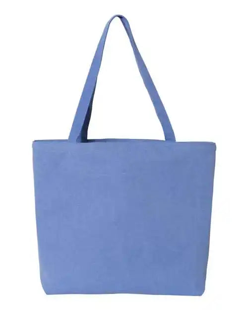 Liberty Bags 8507 Pigment-dyed Premium Canvas Tote - Periwinkle Blue - one Size Fits Most