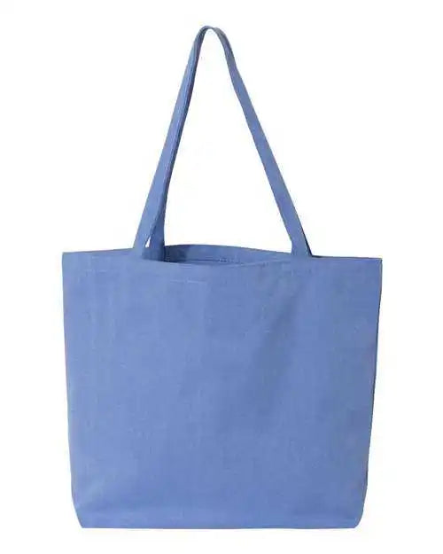 Liberty Bags 8507 Pigment-dyed Premium Canvas Tote - Periwinkle Blue - one Size Fits Most