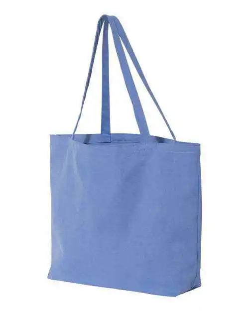 Liberty Bags 8507 Pigment-dyed Premium Canvas Tote - Periwinkle Blue - one Size Fits Most