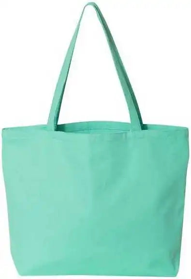 Liberty Bags 8507 Pigment Dyed Premium Canvas Tote Sea Glass Green Aqua / one Size Fits Most