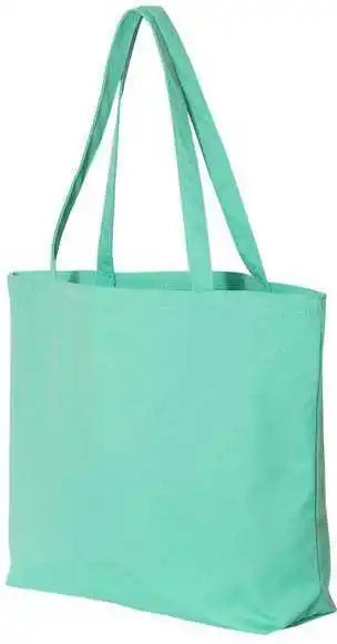 Liberty Bags 8507 Pigment Dyed Premium Canvas Tote Sea Glass Green Aqua / one Size Fits Most