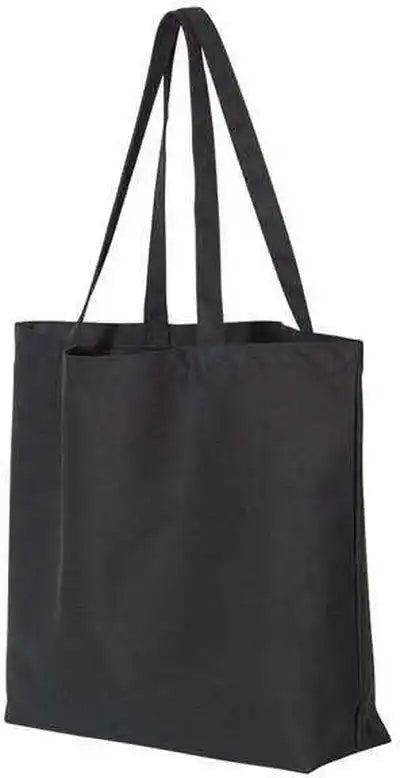 Liberty Bags 8507 Pigment-dyed Premium Canvas Tote - Washed Black - one Size Fits Most